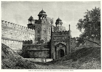 德里 Padishahs 王宫正门景观（雕刻） 作者 英语学校