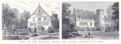 Prince Consort出生的Rosenau的景色 作者 英语学校