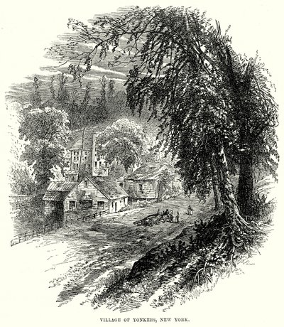 纽约扬克斯村（雕刻） 作者 英语学校