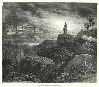 Vision of the Temple, Ezekiel XL (engraving) 作者 英语学校