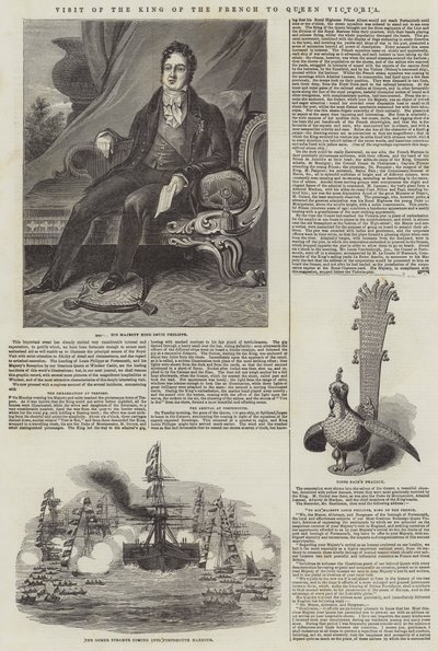 法国国王拜访维多利亚女王（版画） 作者 英语学校