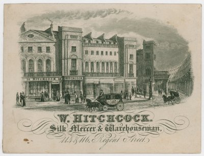 W Hitchcock，交易卡 作者 英语学校