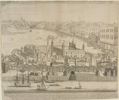 1744年，宝藏的货车被带入伦敦塔 作者 英语学校