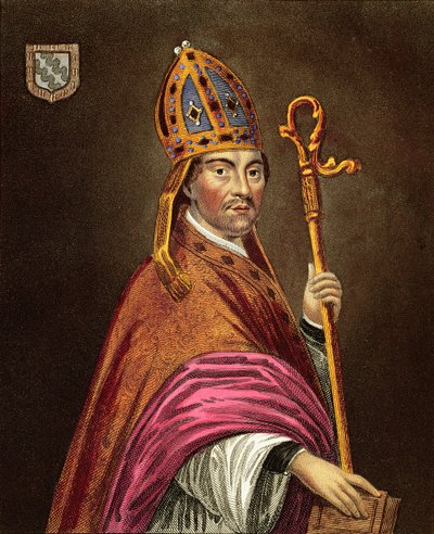 Walter Stapledon（1261-1326），在Bodleian画廊画了一幅画 作者 英语学校