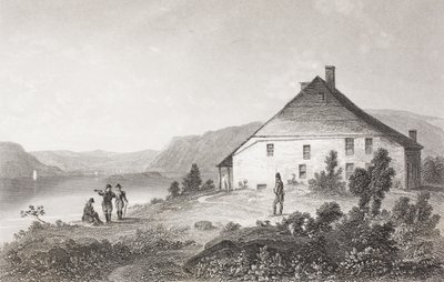 位于纽堡附近的华盛顿总部，来自“历史肖像画廊”，出版于1880年 作者 英语学校