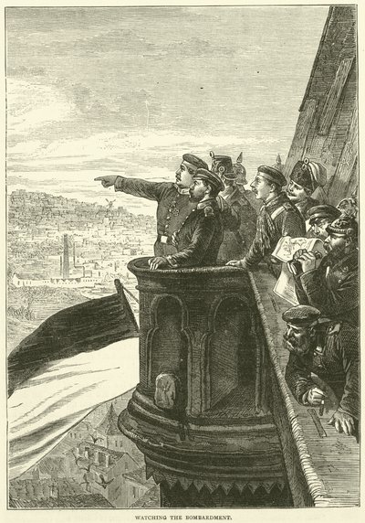 观看轰炸，1870年12月 作者 英语学校