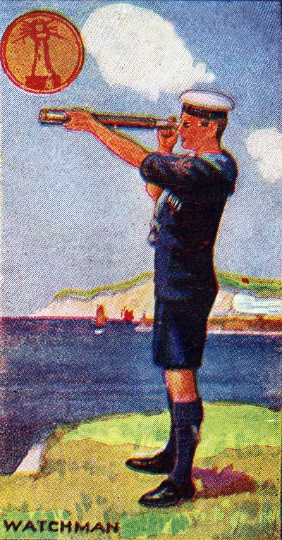 守望者童军徽章，1923年 作者 英语学校