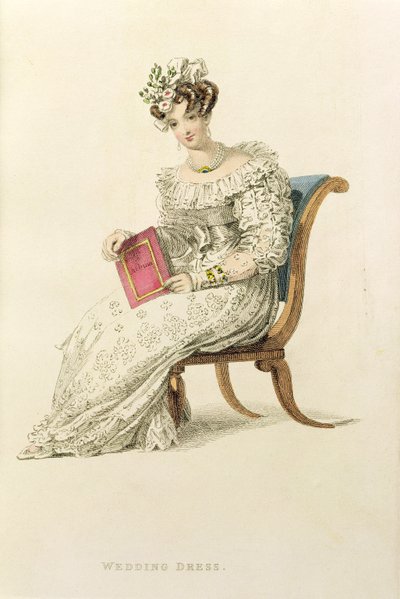 婚纱，时装板块来自Ackermanns Repository of Arts 作者 英语学校