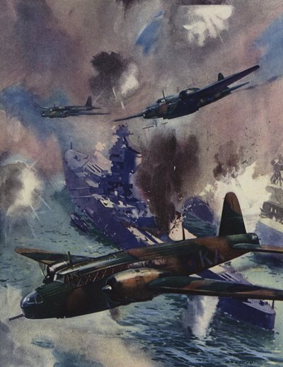 1939年，惠灵顿轰炸机袭击了基尔的德国海军基地 作者 英语学校