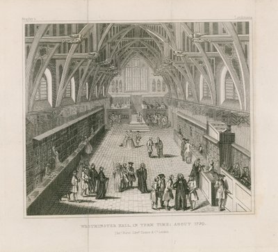 威斯敏斯特大厅的任期，约1770年 作者 英语学校