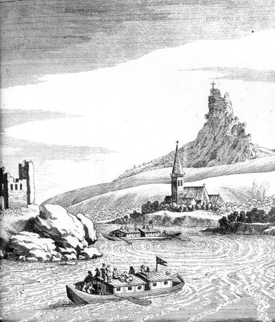 多瑙河上的漩涡，来自Edward Browne的几个旅行记录，于1677年出版 作者 英语学校