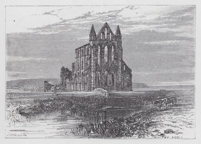 Whitby Abbey (engraving) 作者 英语学校