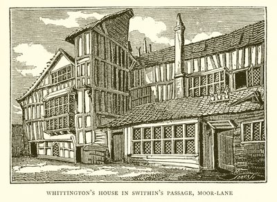 Whittingtons House in Swithins Passage，Moor-Lane 作者 English School