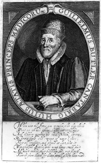 威廉巴特勒，1620年在剑桥克莱尔霍尔的原始肖像 作者 英语学校