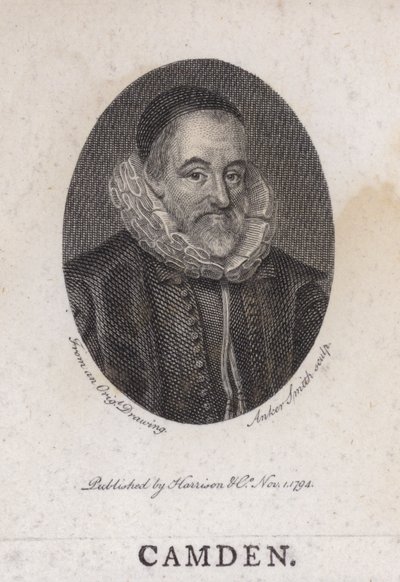 威廉·卡姆登 (William Camden)，英国古物学家、历史学家和地理学家（版画） 作者 英语学校
