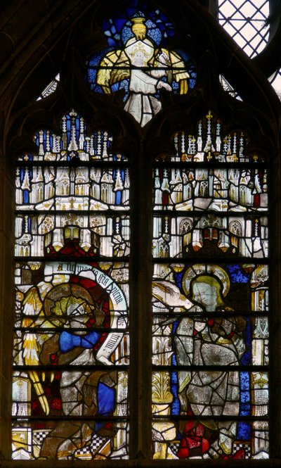 Window Clsty N1描绘了天使报喜 作者 英语学校