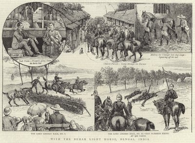 在孟加拉的Behar Light Horse 作者 英语学校
