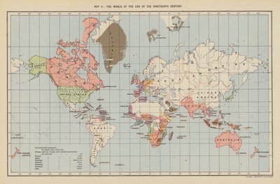 十九世纪末的世界（彩色石版画） 作者 英语学校