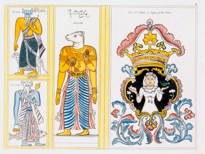 十二生肖符号，来自佛教的历史和教义，Edward Upham，1829年 作者 英语学校
