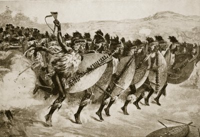 Zulus在1879年3月29日前往Kambula山袭击 作者 英语学校