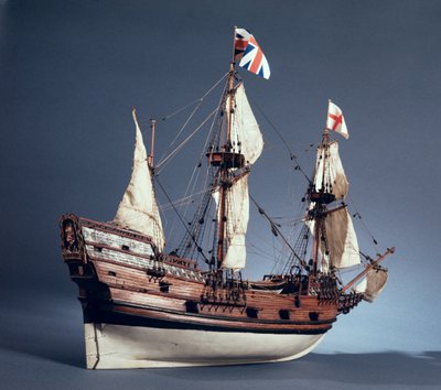 1660年五月花的1:60比例模型（木头）（另见260975） 作者 英语学校英语学校