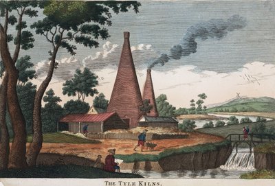 Tyle Kilns，1780-1830（手工蚀刻） 作者 英语学校英语学校
