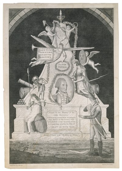 帕特·帕特里亚（Pater Patriae），c。 1800（点刻和线刻，并在编织纸上蚀刻） 作者 伊诺克·格里利