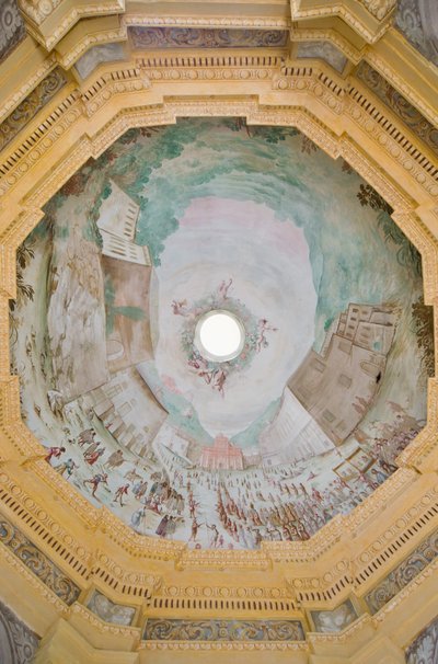 鸟瞰保护区的金库 作者 Enrico 和 Guidobono Bartolomeo Haffner