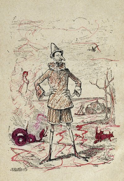 皮诺曹，1883 作者 恩里科·马赞蒂（Enrico Mazzanti）