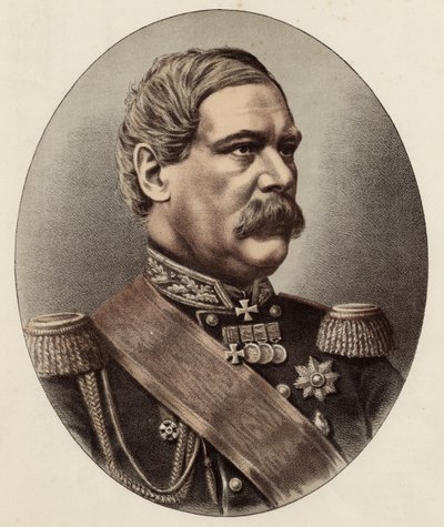Francis Edward Todleben将军（彩色光刻） 作者 Eraun和Cie