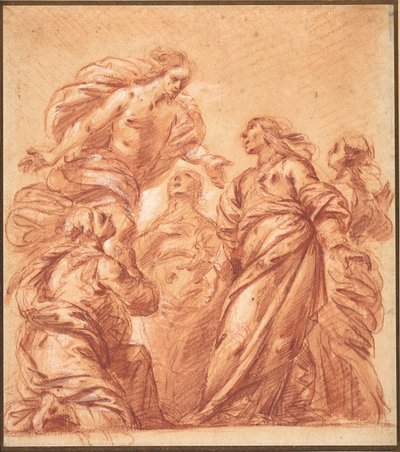 基督向四位玛利亚显现 作者 Ercole Procaccini il Giovane