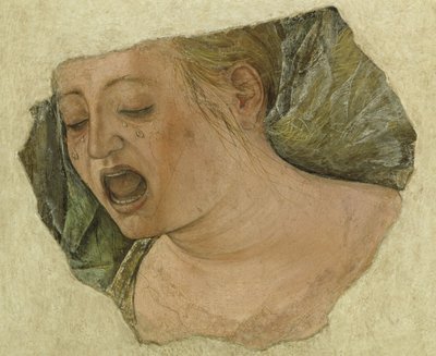 玛利亚抹大拉的头，从十字架上钉死 作者 罗伯蒂（Ercole de Roberti）