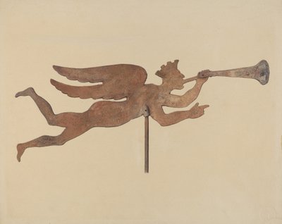 风向标顶饰，约1937年。 作者 埃里克·摩西