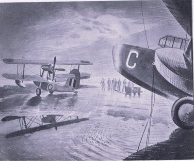 1947年柯林斯出版的“英国冒险”中的游行早晨 作者 埃里克·拉维鲁（Eric Ravilious）