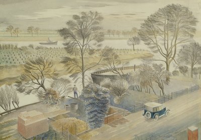 哈默史密斯的泰晤士河 作者 Eric Ravilious