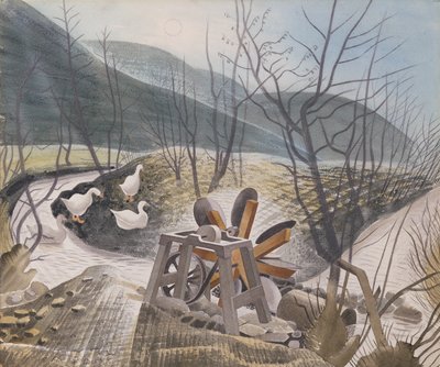 水车，1938年 作者 埃里克·拉维鲁（Eric Ravilious）