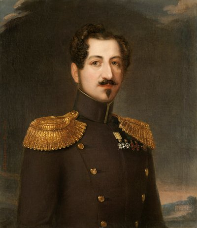 奥斯卡一世肖像1799-1859年，瑞典和挪威国王，1844年。 作者 埃里克·瓦尔伯格森