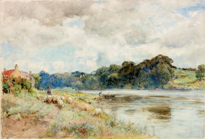 科凯特河上，约 1902 年（水彩画） 作者 欧内斯特·阿尔伯特·沃特洛