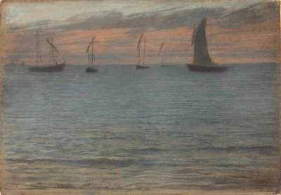 夕阳下的海景 作者 欧内斯特·安吉·杜埃兹