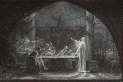 圣热尔韦-圣普罗泰教堂草图，约 1863 年（布面油画） 作者 欧内斯特·奥古斯丁·根敦