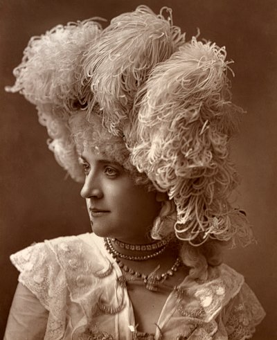 瓦德曼小姐，英国女演员，1888年 作者 欧内斯特·巴劳