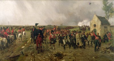 惠灵顿三月从Quatre Bras到滑铁卢，1878年 作者 欧内斯特·克罗夫茨