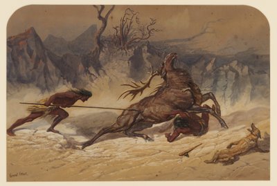 狩猎，1871年 作者 欧内斯特·亨利·格里斯特