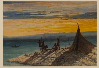 史前景观，1869年 作者 Ernest Henry Griset