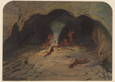 史前场景，1871年 作者 欧内斯特·亨利·格里斯特