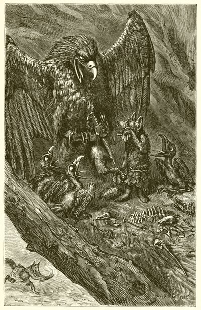 鹰与狐狸 作者 Ernest Henry Griset