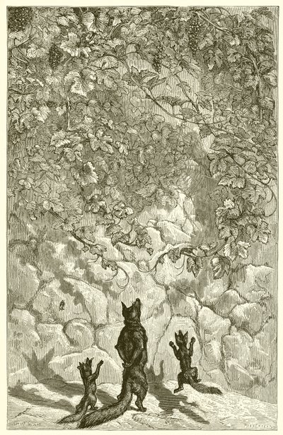 福克斯和葡萄 作者 Ernest Henry Griset