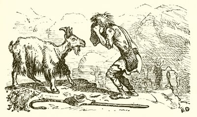 牧羊人和母山羊 作者 Ernest Henry Griset