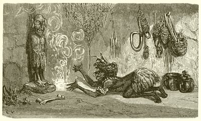 男人和他的木神 作者 Ernest Henry Griset