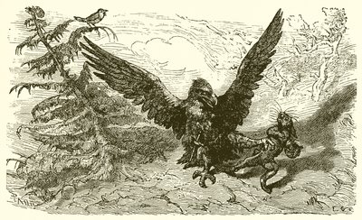 麻雀和野兔 作者 Ernest Henry Griset